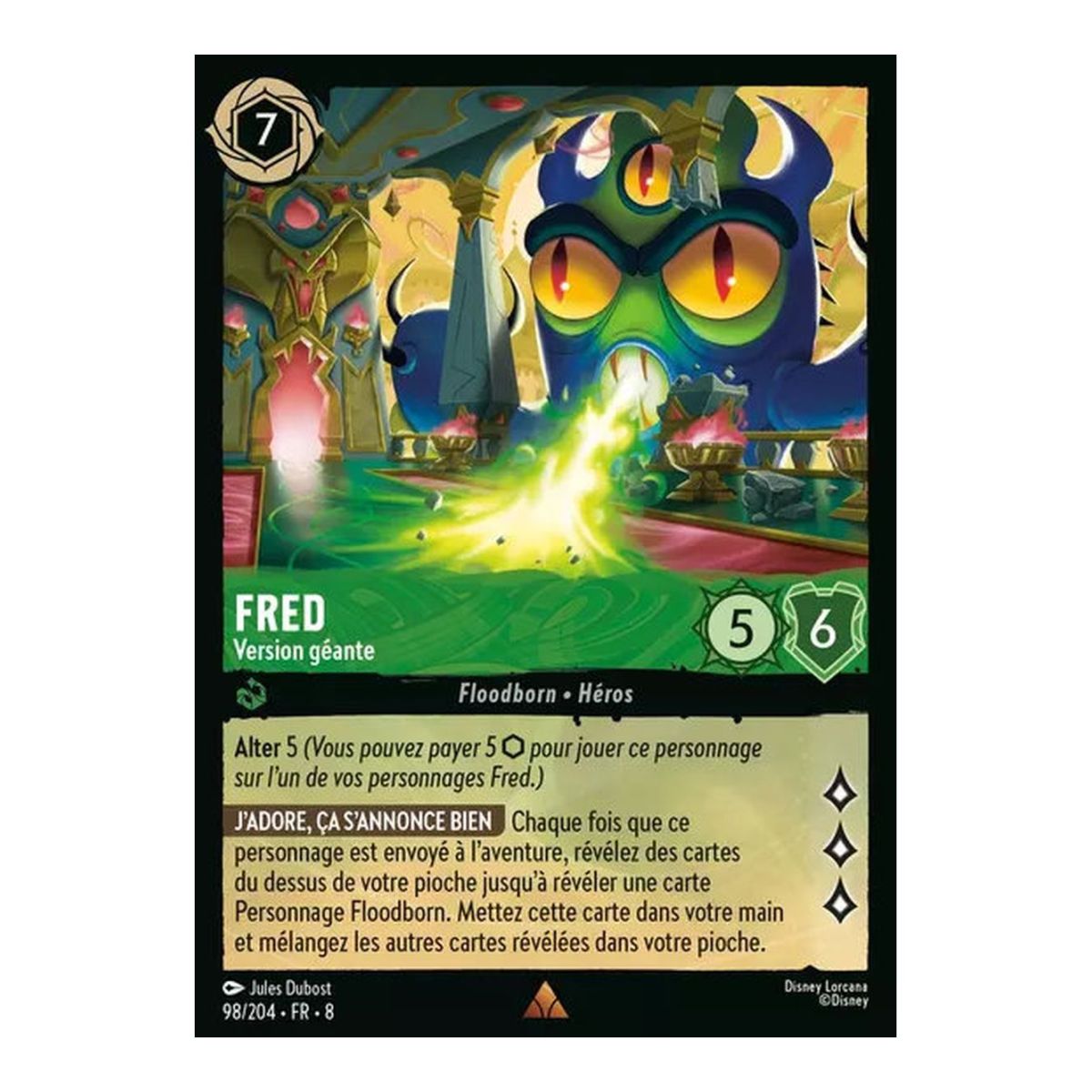 Fred, Version géante - 98/204 - ROJ - Le Règne de Jafar - Brillante - Premium - Français