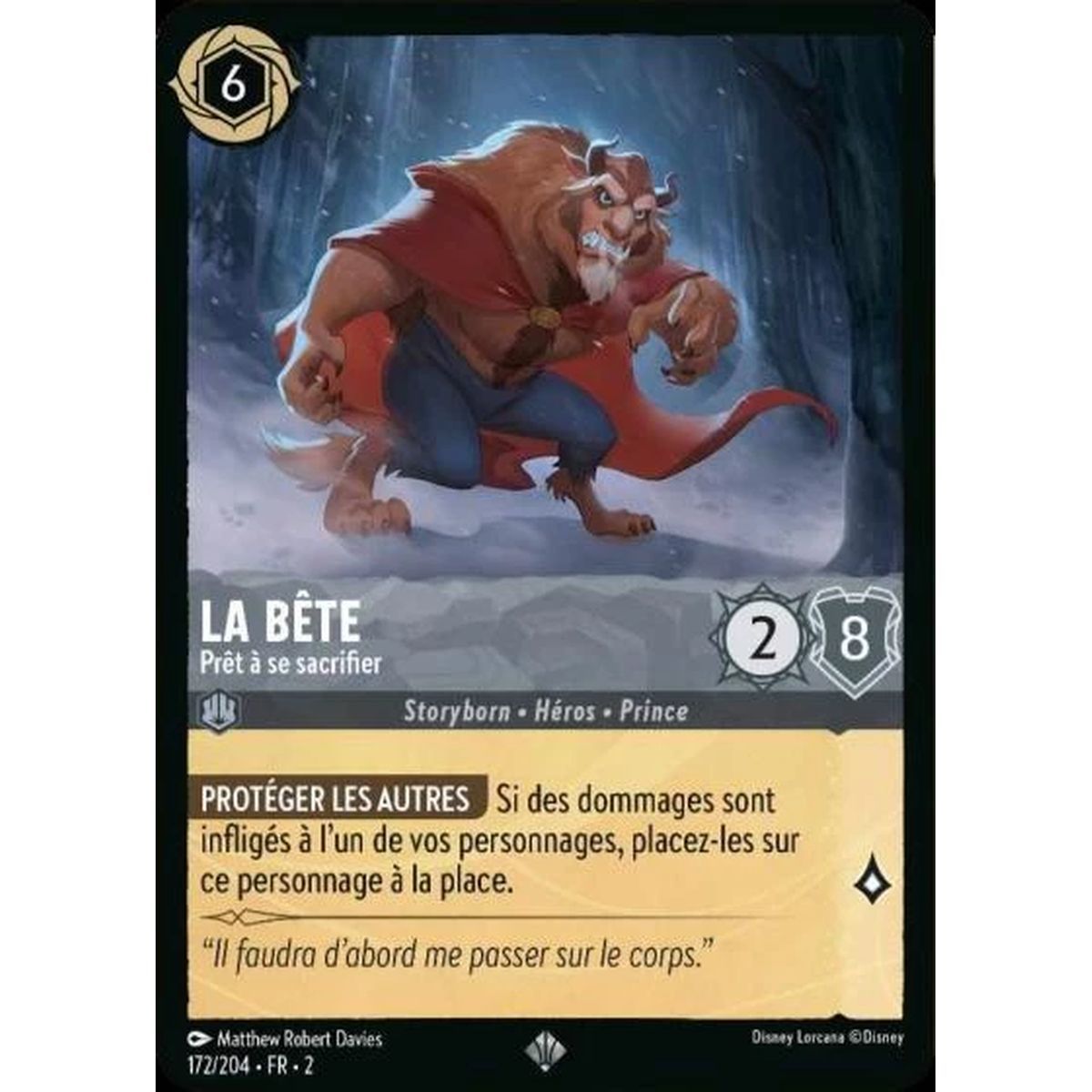 Item La Bête, Prêt à se sacrifier - 172/204 - ROTF - L'Ascension Des Floodborn - Brillante - Premium - Français