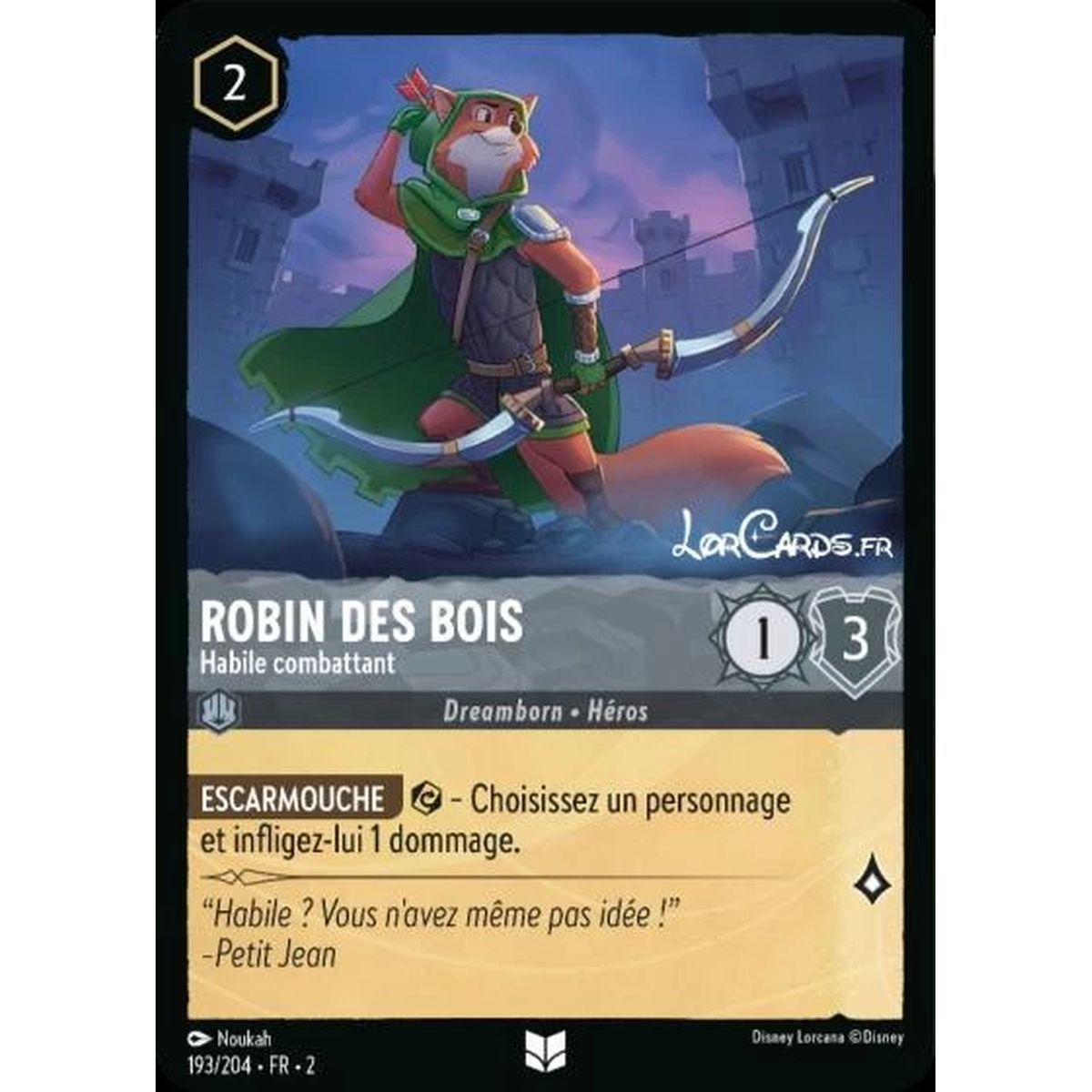 Item Robin des bois, Habile combattant - 193/204 - ROTF - L'Ascension Des Floodborn - Brillante - Premium - Français