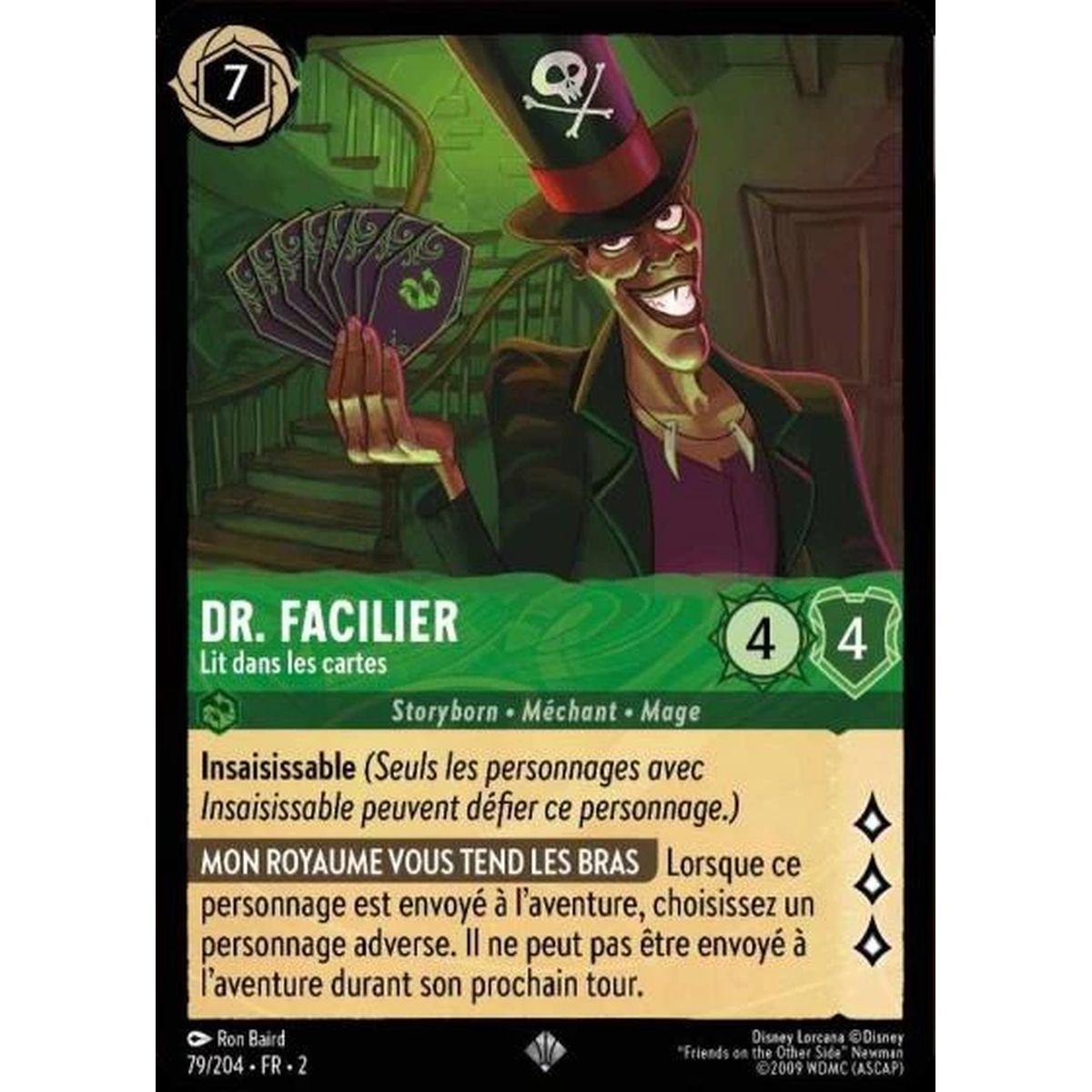 Item Dr. Facilier, Lit dans les cartes - 79/204 - ROTF - L'Ascension Des Floodborn - Brillante - Premium - Français