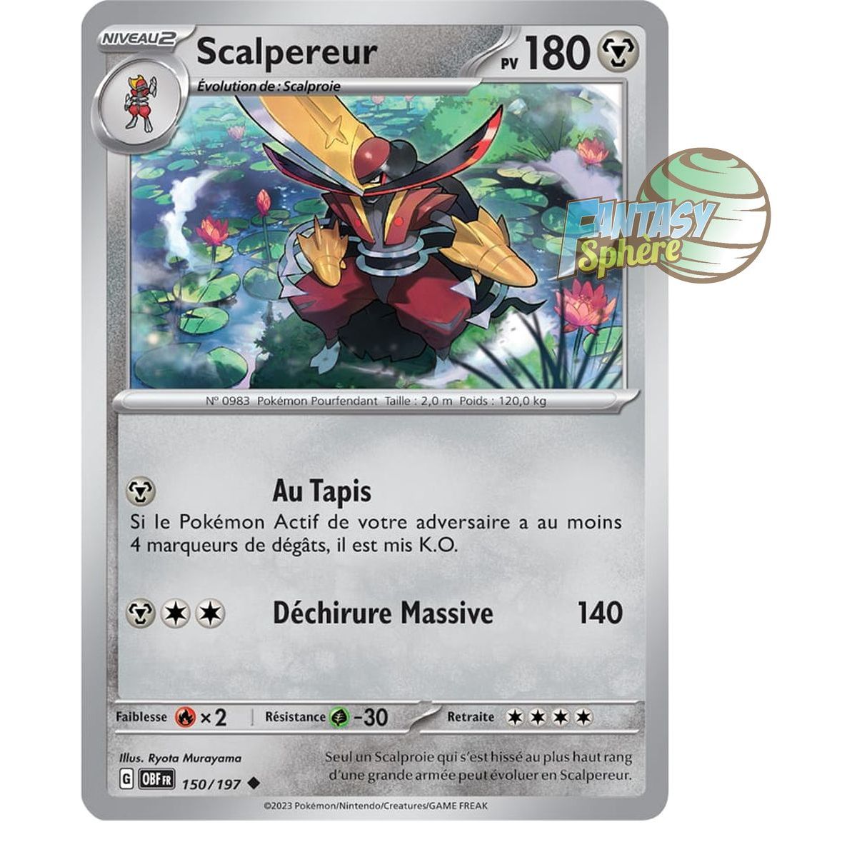 Item Scalpereur - Peu Commune 150/197 - Ecarlate et Violet Flammes Obsidiennes