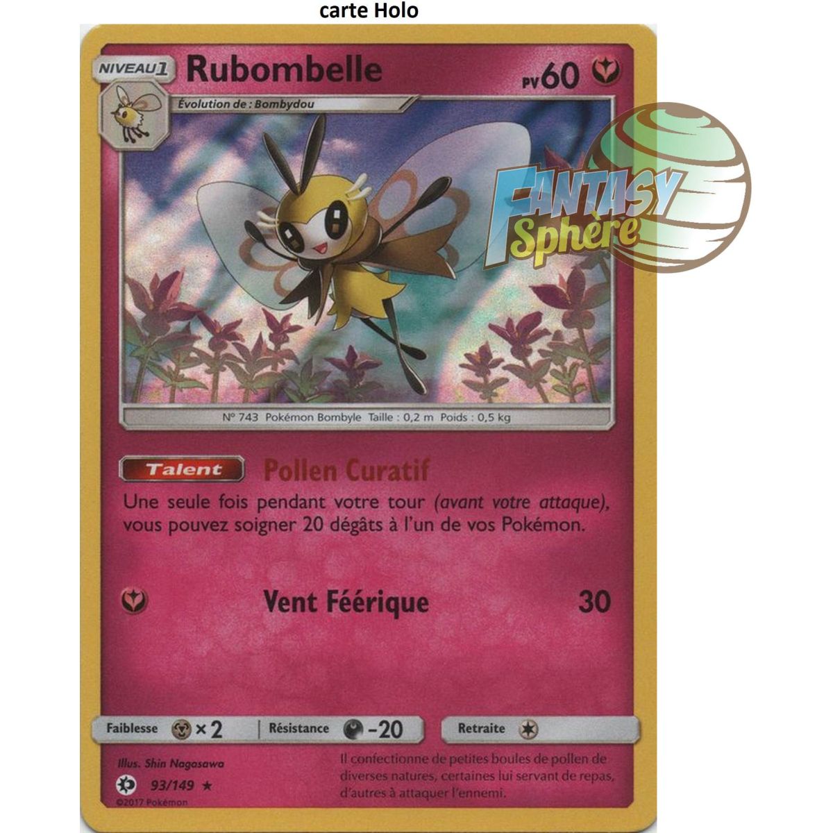 Rubombelle - Holo Rare 93/149 - Soleil et Lune 1