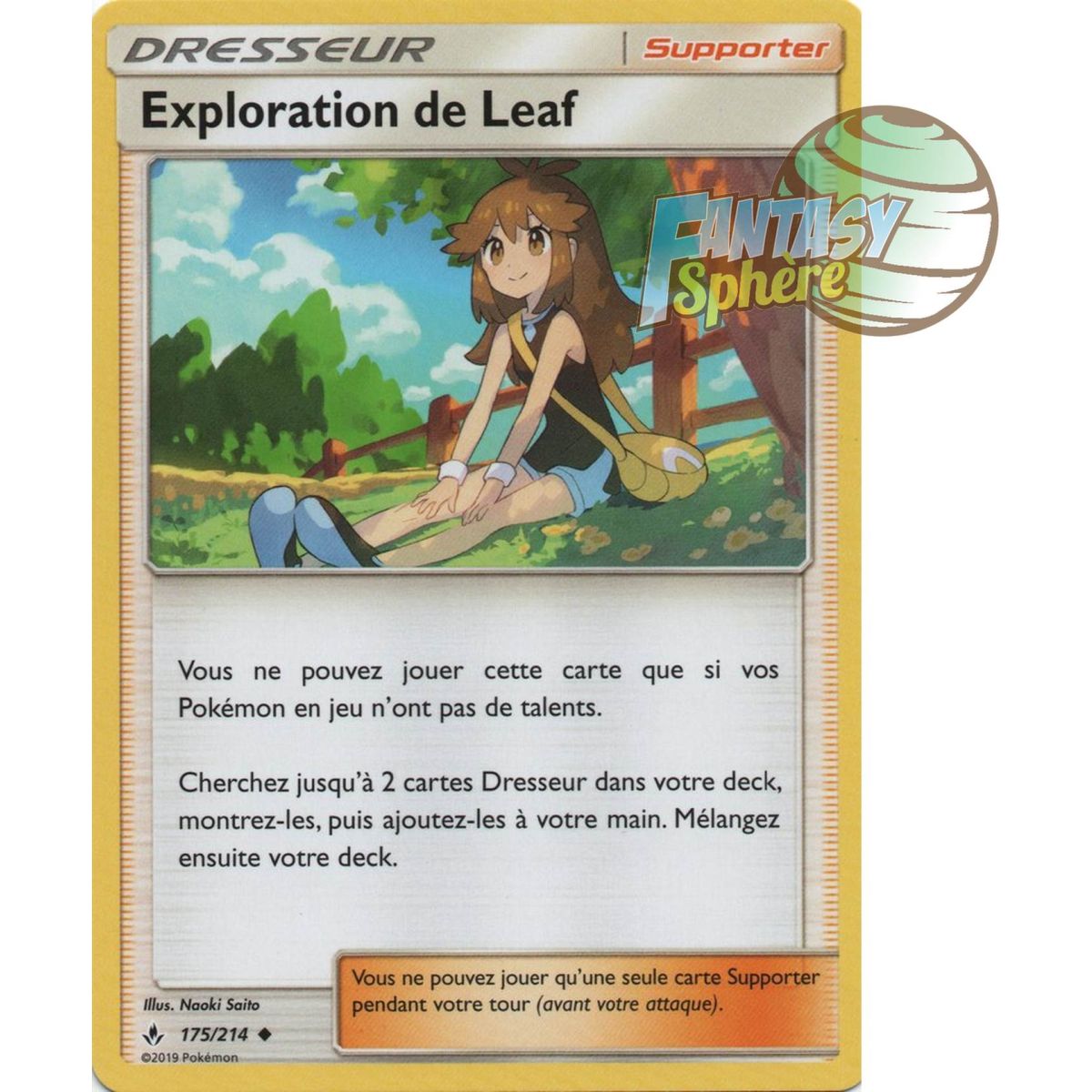 Item Exploration de Leaf - Peu commune 175/214 - Soleil et Lune 10 Alliance Infaillible