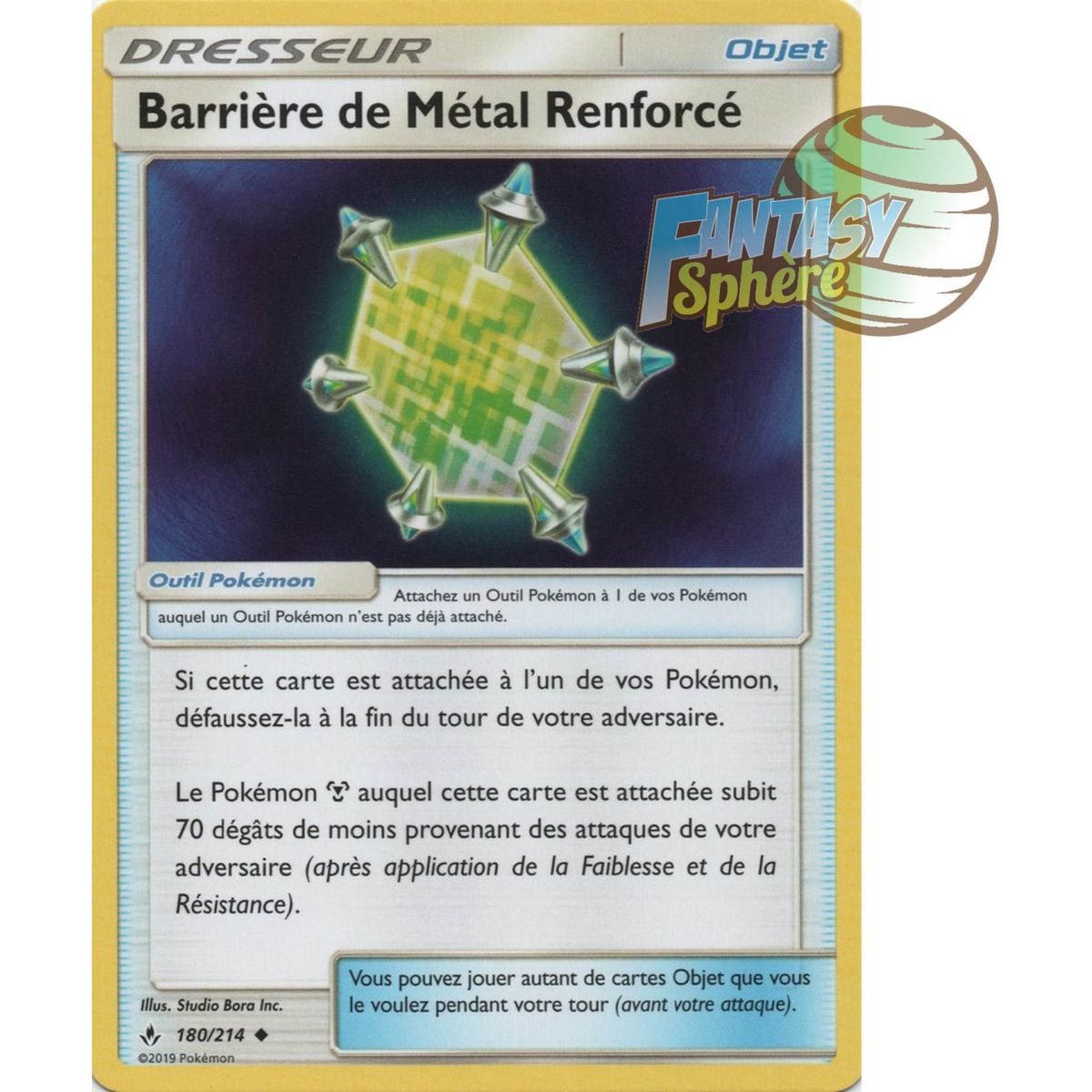 Item Barrière de Métal Renforcé - Peu commune 180/214 - Soleil et Lune 10 Alliance Infaillible