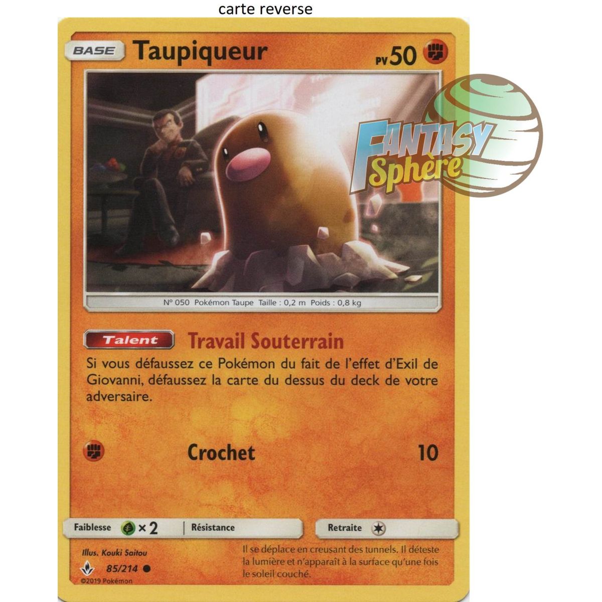 Item Taupiqueur - Reverse 85/214 - Soleil et Lune 10 Alliance Infaillible