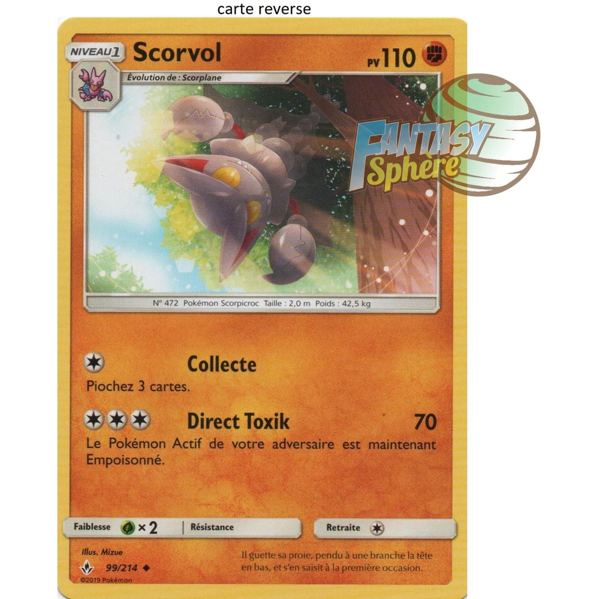 Scorvol - Reverse 99/214 - Soleil et Lune 10 Alliance Infaillible