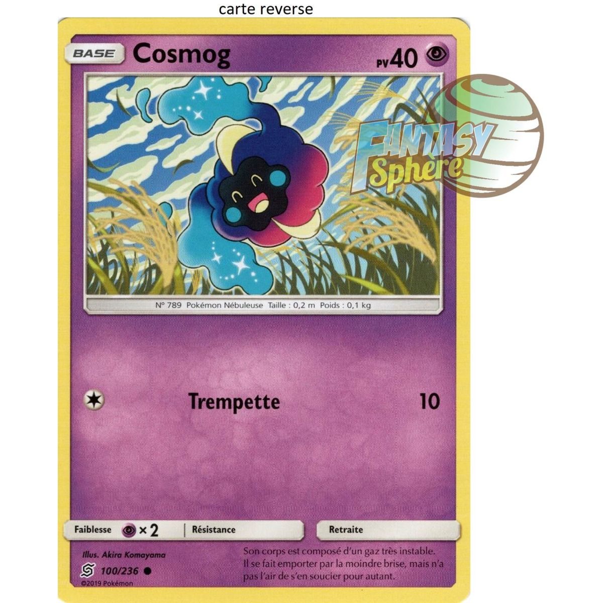 Item Cosmog - Reverse 100/236 - Soleil et Lune 11 Harmonie des Esprits