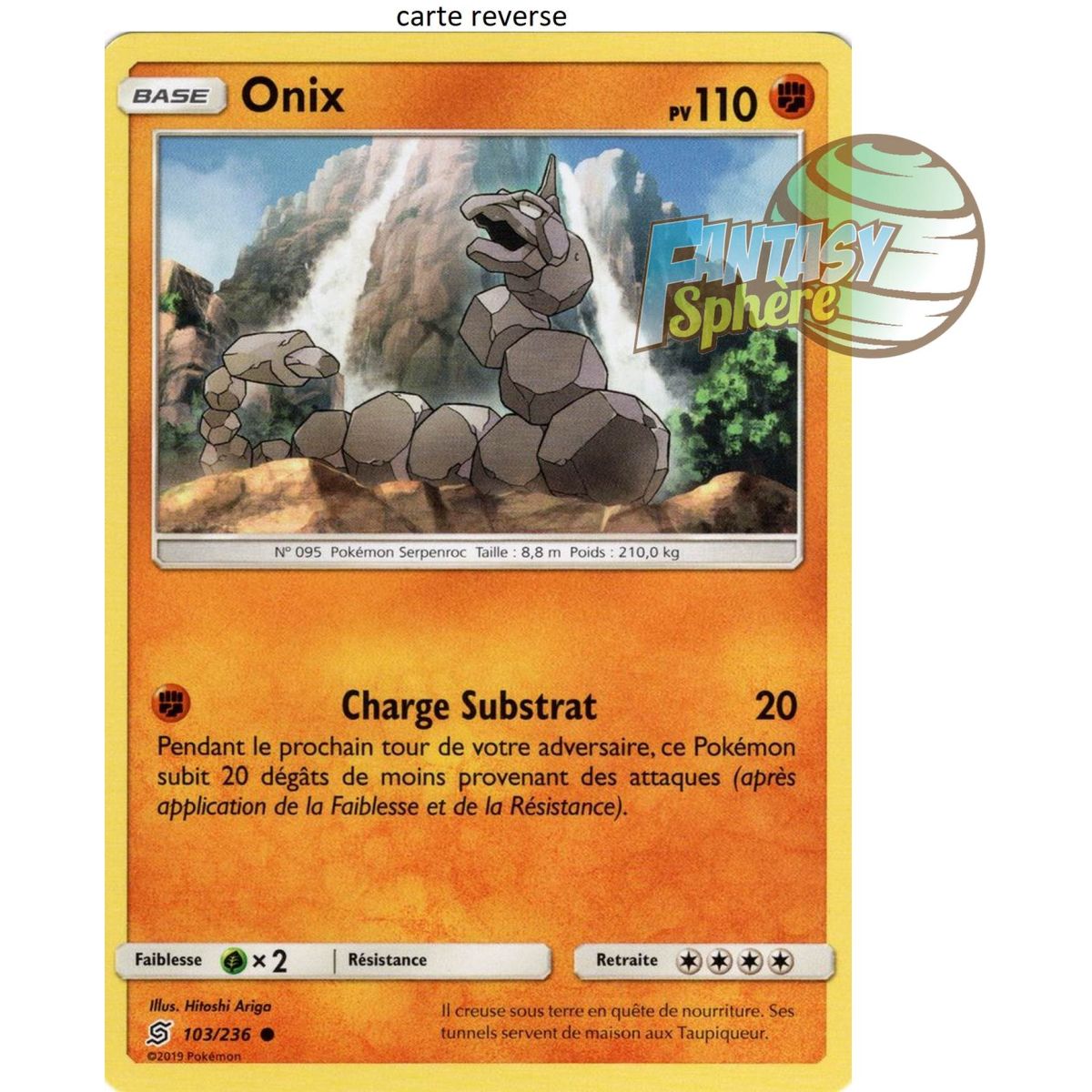 Onix - Reverse 103/236 - Soleil et Lune 11 Harmonie des Esprits