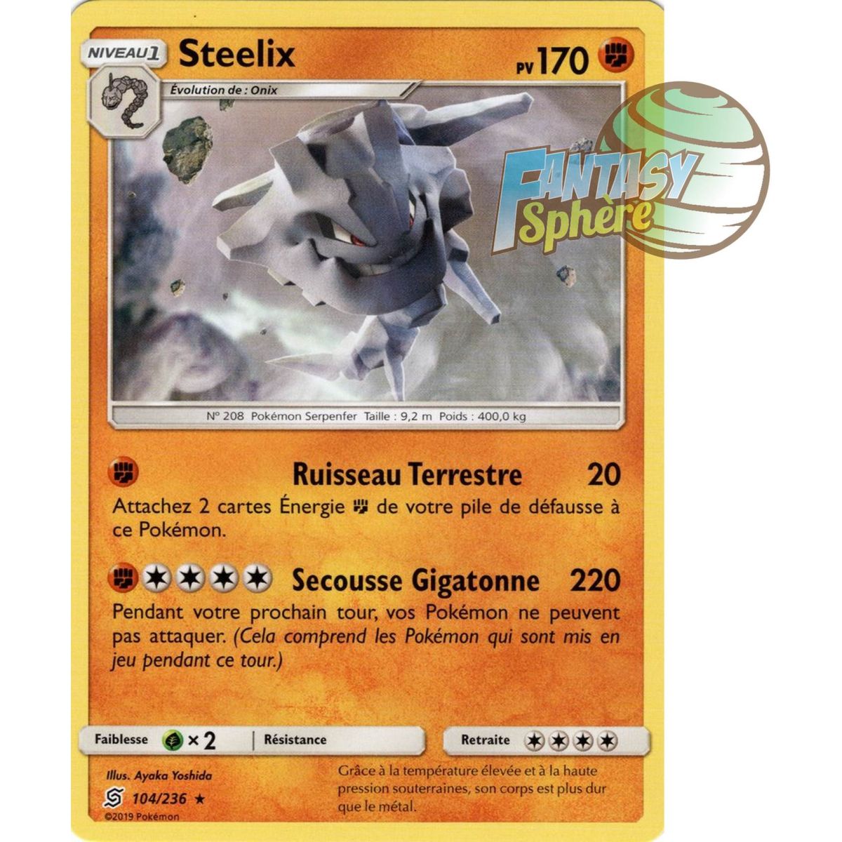 Item Steelix - Peu commune 104/236 - Soleil et Lune 11 Harmonie des Esprits