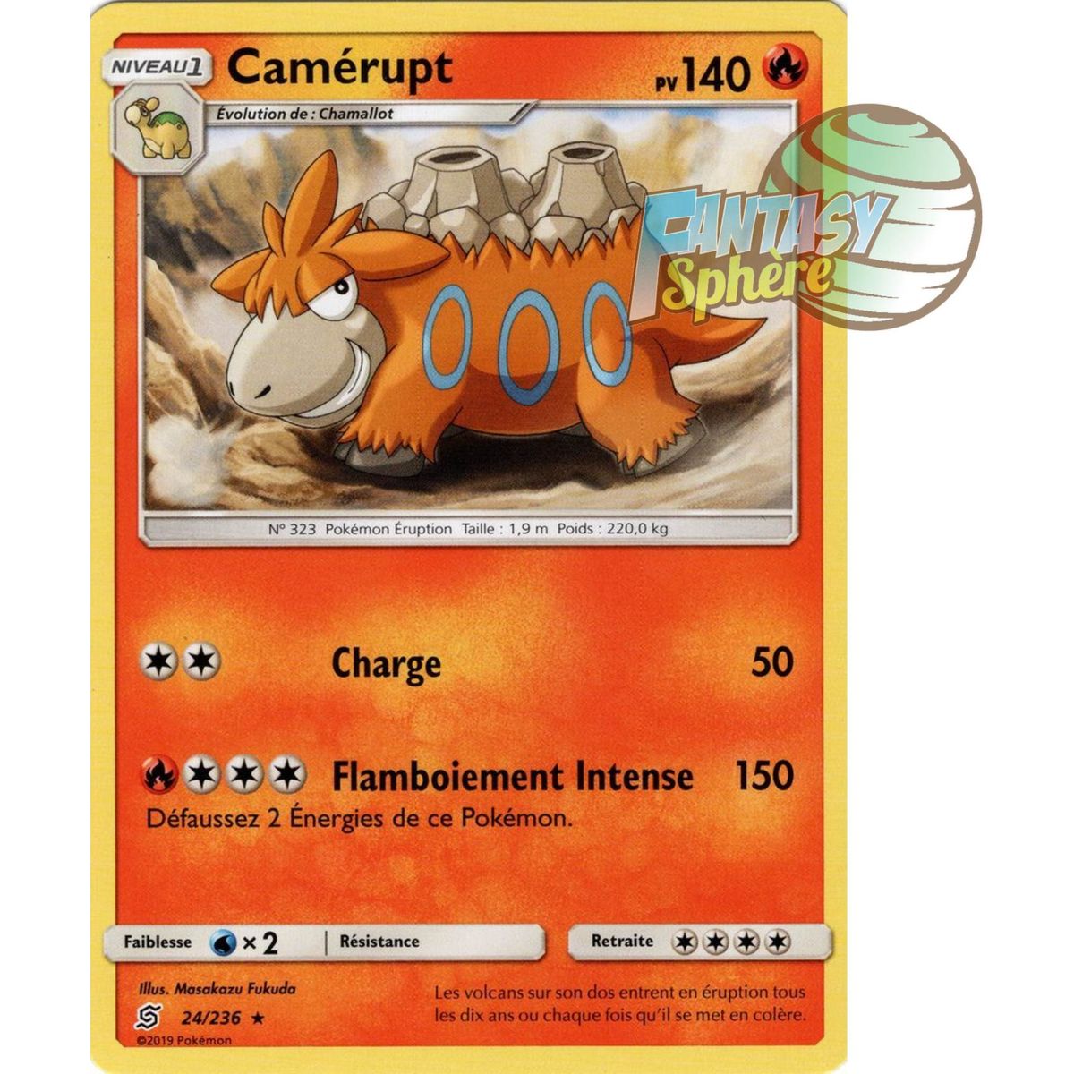 Item Camérupt - Rare 24/236 - Soleil et Lune 11 Harmonie des Esprits