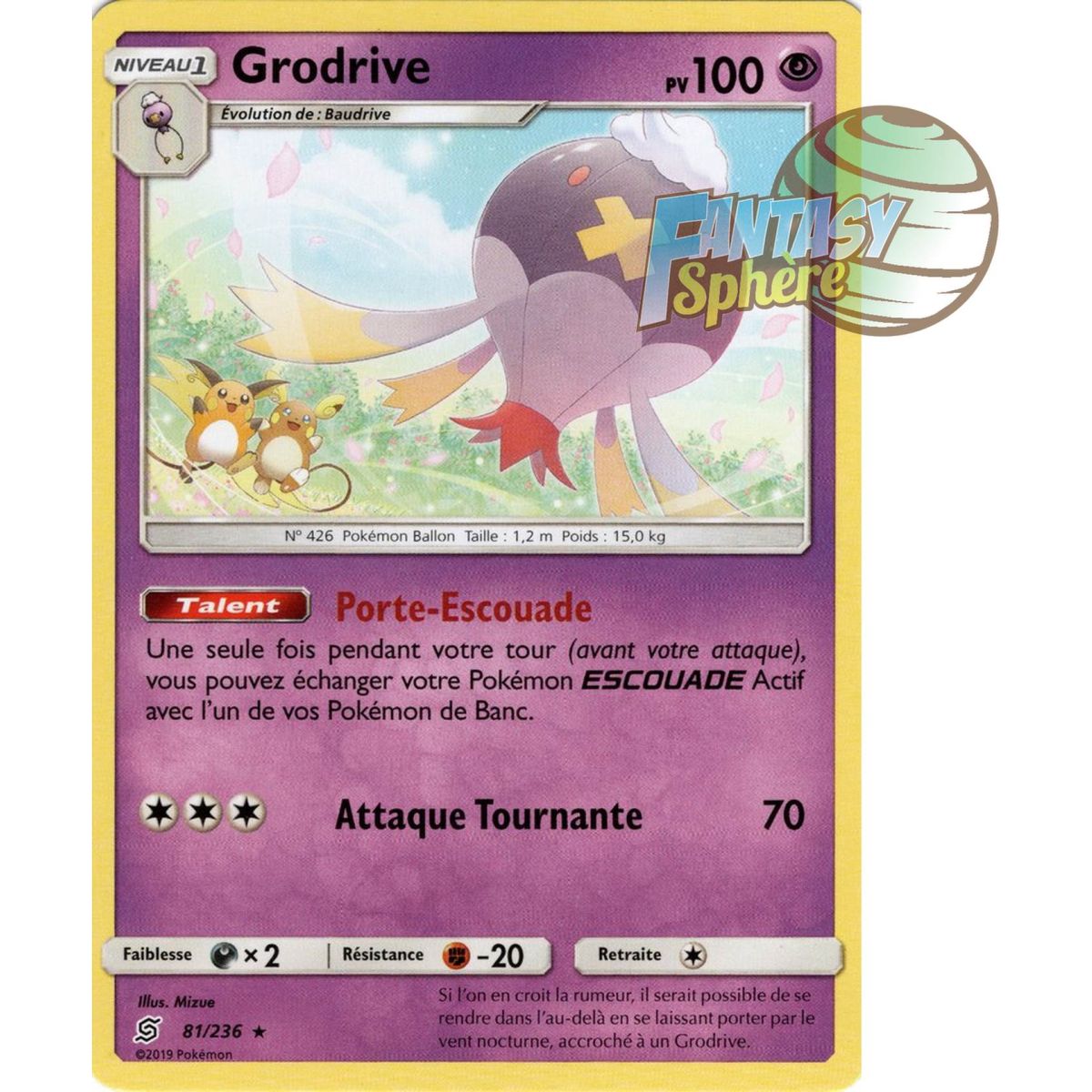 Item Grodrive - Rare 81/236 - Soleil et Lune 11 Harmonie des Esprits