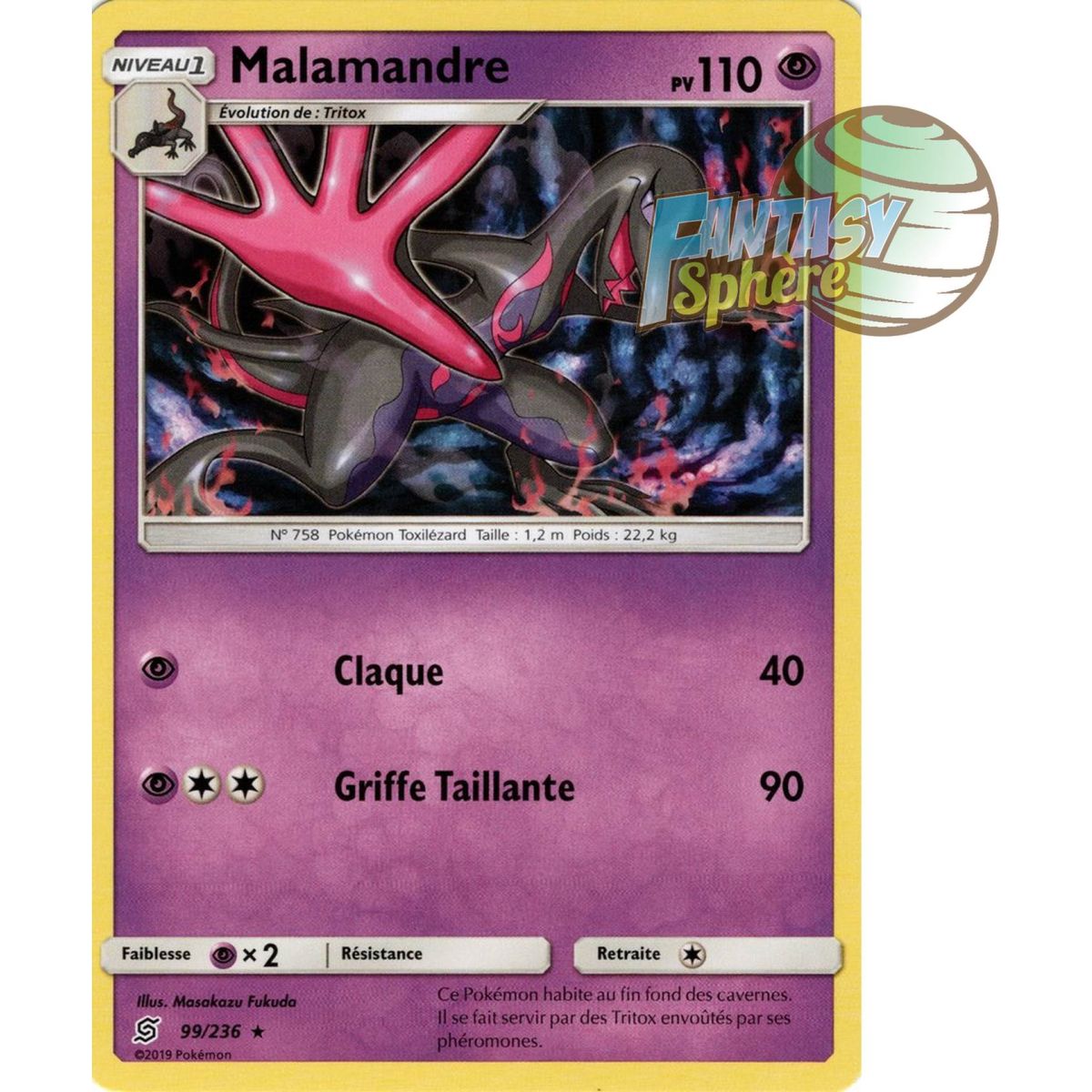 Item Malamandre - Rare 99/236 - Soleil et Lune 11 Harmonie des Esprits