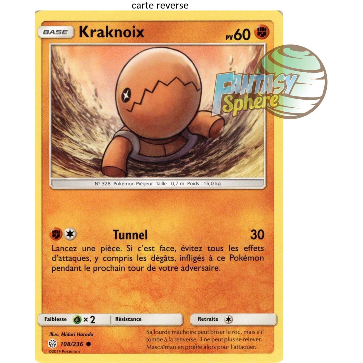 Item Kraknoix - Reverse 108/236 - Soleil et Lune 12 Éclipse Cosmique