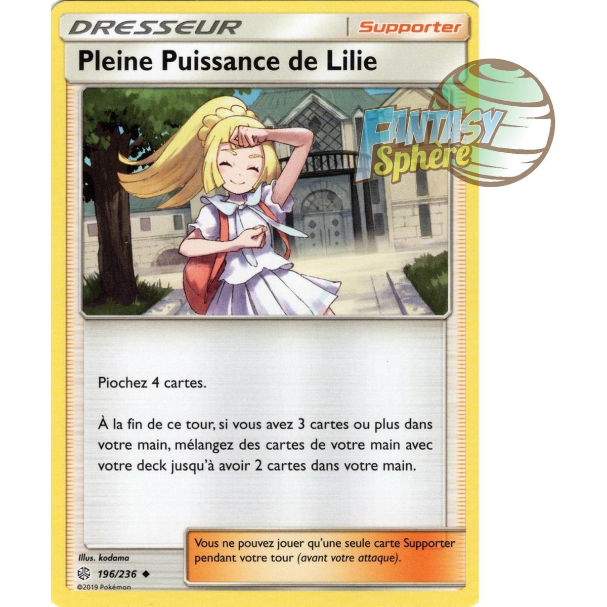 Pleine Puissance de Lilie - Peu commune 196/236 - Soleil et Lune 12 Éclipse Cosmique