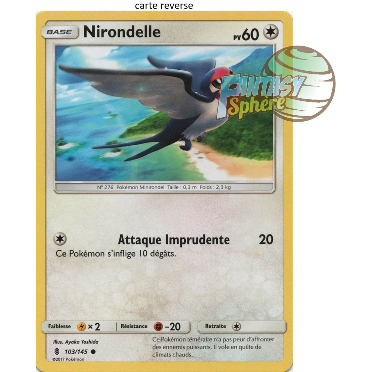 Item Nirondelle - Reverse 103/145 - Soleil et Lune 2 Gardiens Ascendants