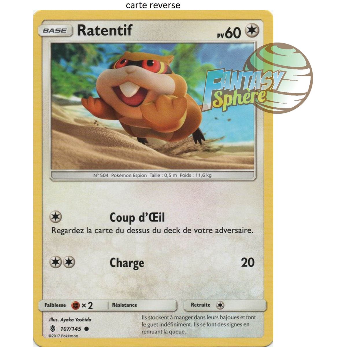 Ratentif - Reverse 107/145 - Soleil et Lune 2 Gardiens Ascendants