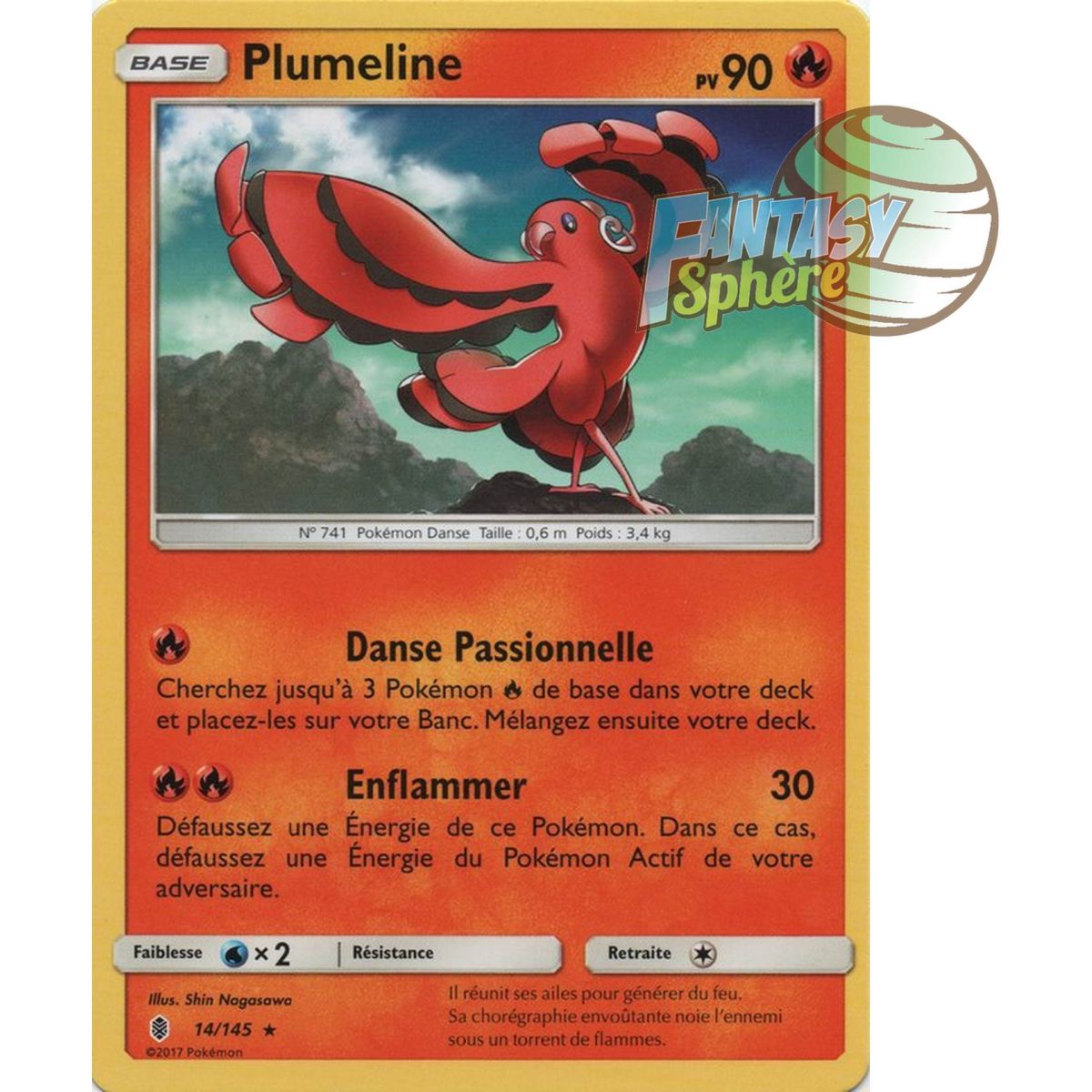 Item Plumeline - Rare 14/145 - Soleil et Lune 2 Gardiens Ascendants