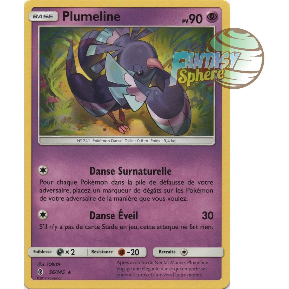 Plumeline - Rare 56/145 - Soleil et Lune 2 Gardiens Ascendants