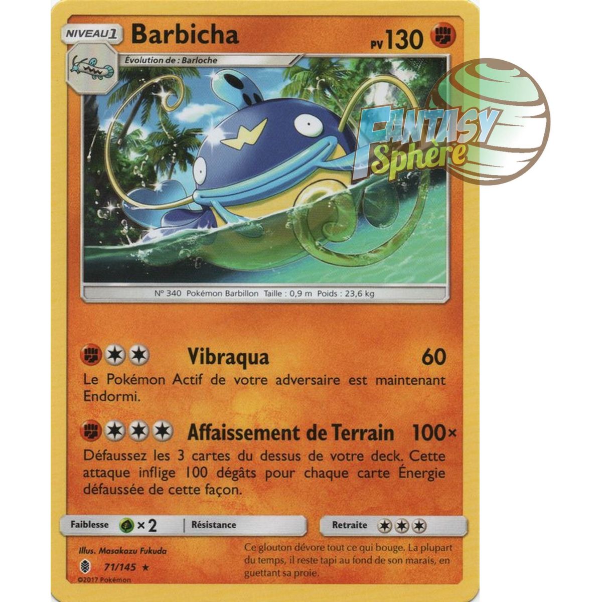 Item Barbicha - Rare 71/145 - Soleil et Lune 2 Gardiens Ascendants