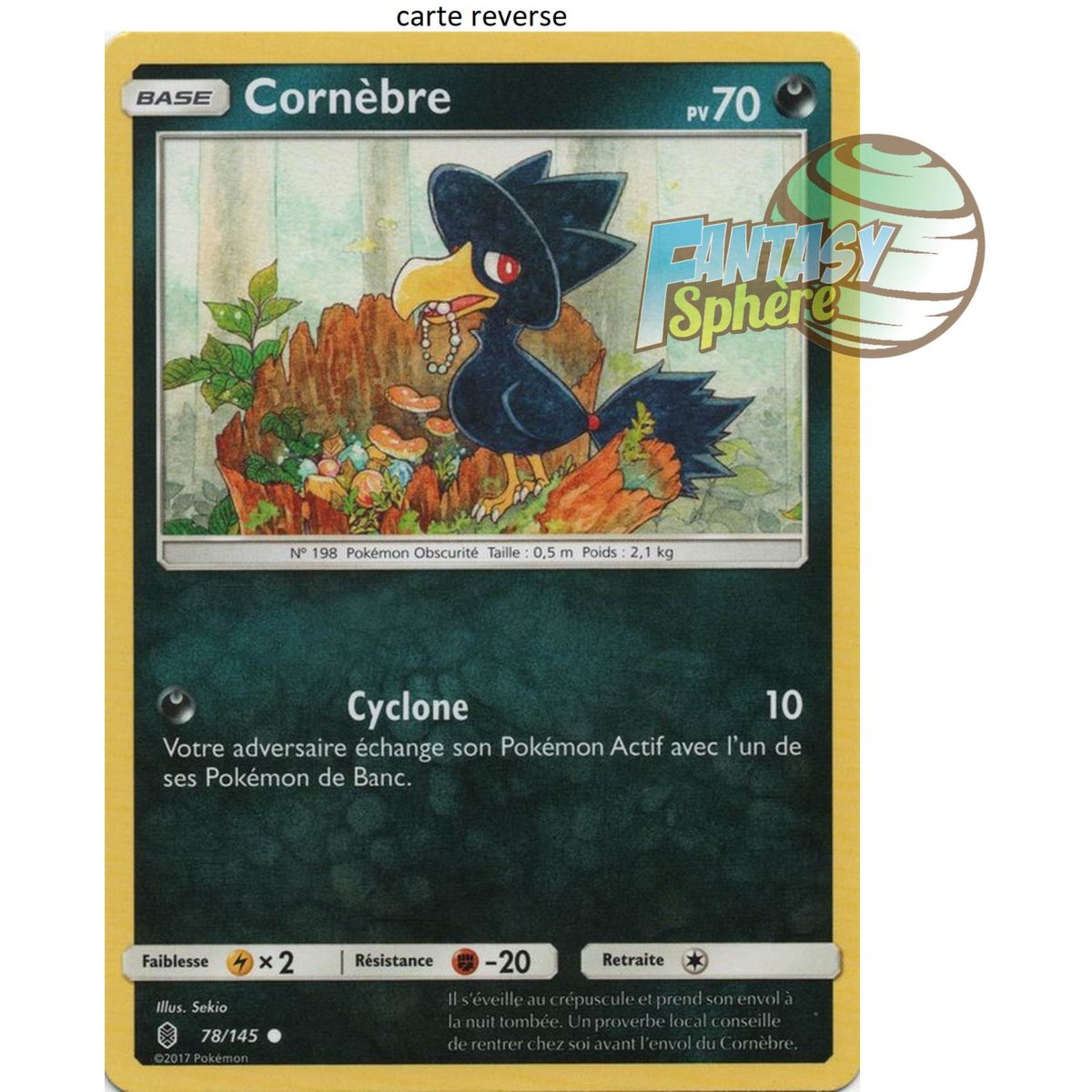 Item Cornèbre - Reverse 78/145 - Soleil et Lune 2 Gardiens Ascendants