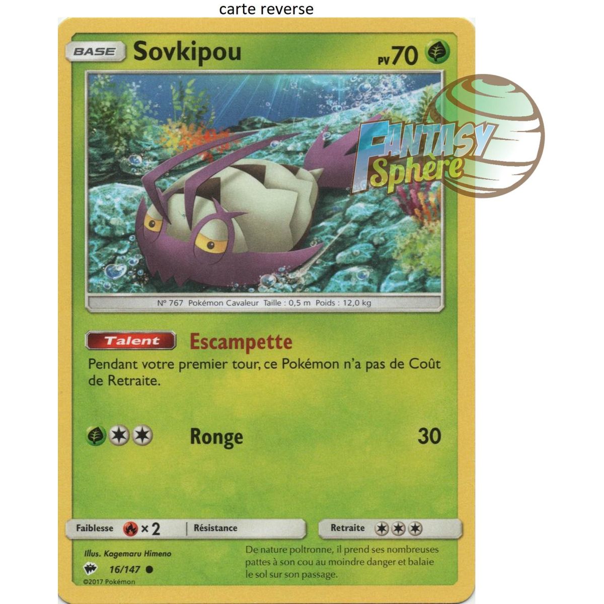 Item Sovkipou - Reverse 16/147 - Soleil et Lune 3 Ombres Ardentes