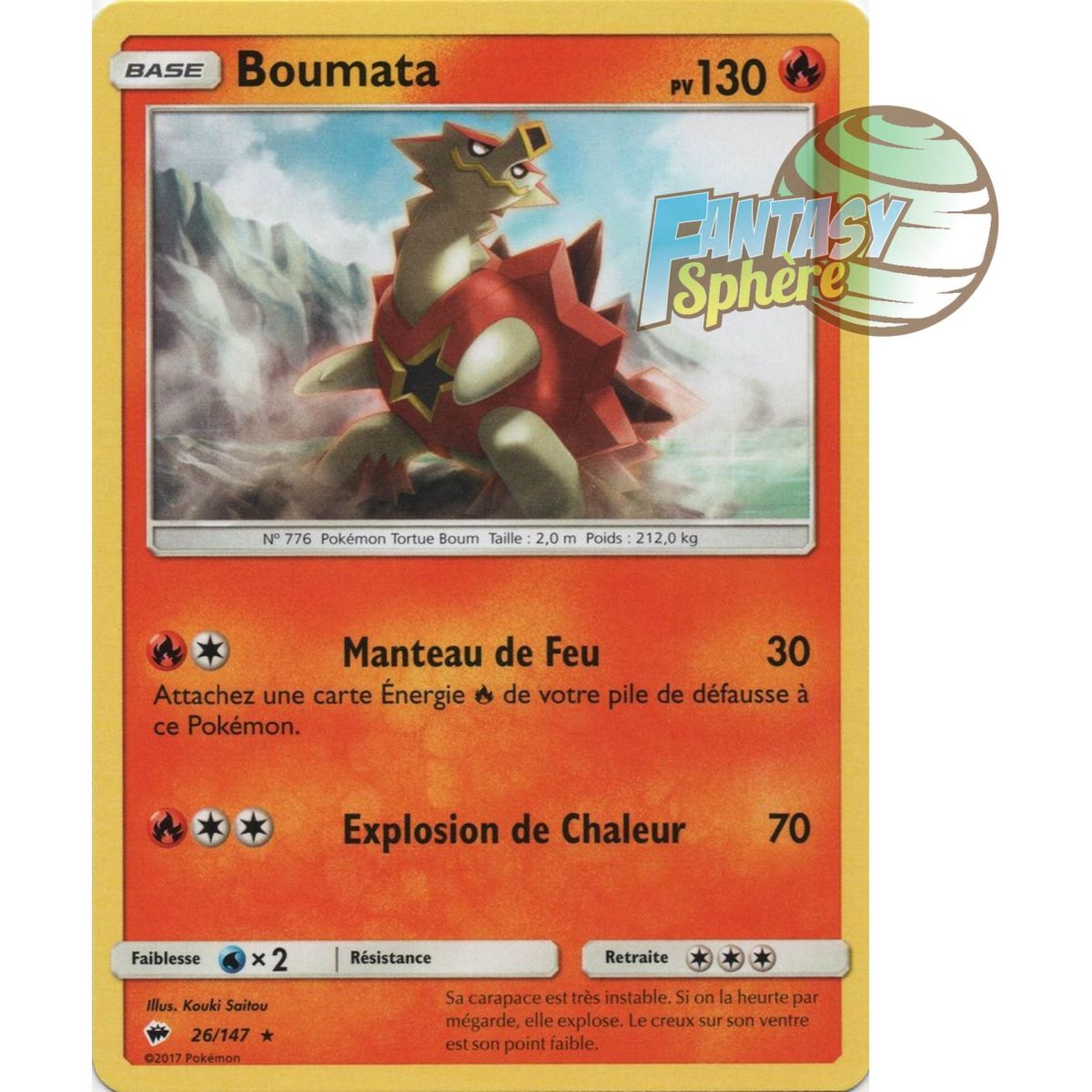 Boumata - Rare 26/147 - Soleil et Lune 3 Ombres Ardentes