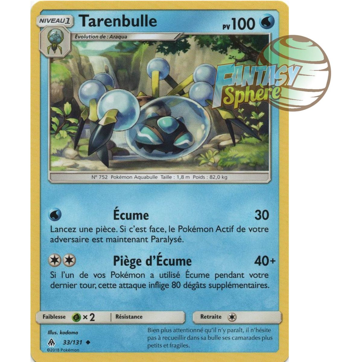 Tarenbulle - Peu commune 33/131 - Soleil et Lune 6 Lumière Interdite