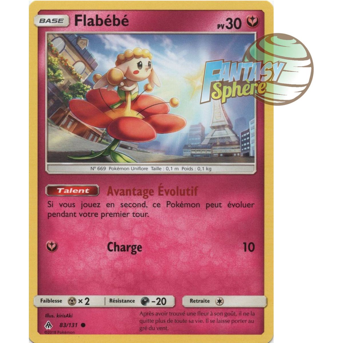 Flabébé - Commune 83/131 - Soleil et Lune 6 Lumière Interdite