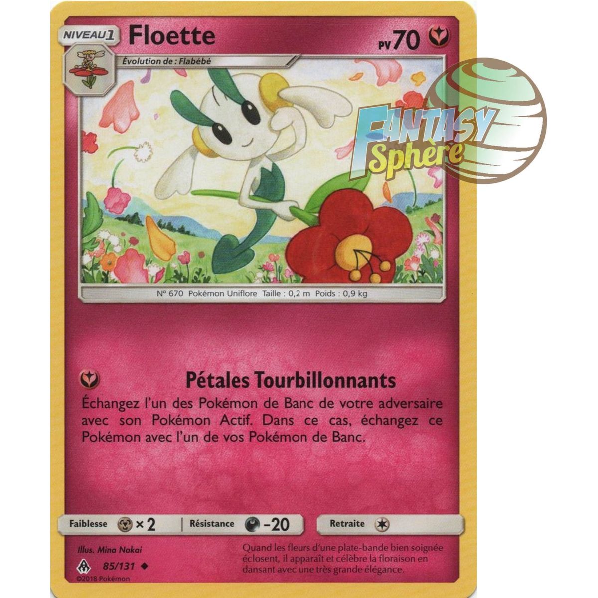 Floette - Peu commune 85/131 - Soleil et Lune 6 Lumière Interdite