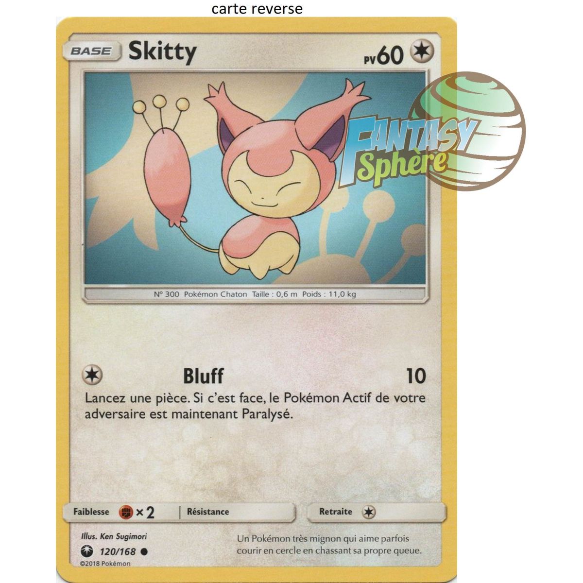 Item Skitty - Reverse 120/168 - Soleil et Lune 7 Tempête Céleste