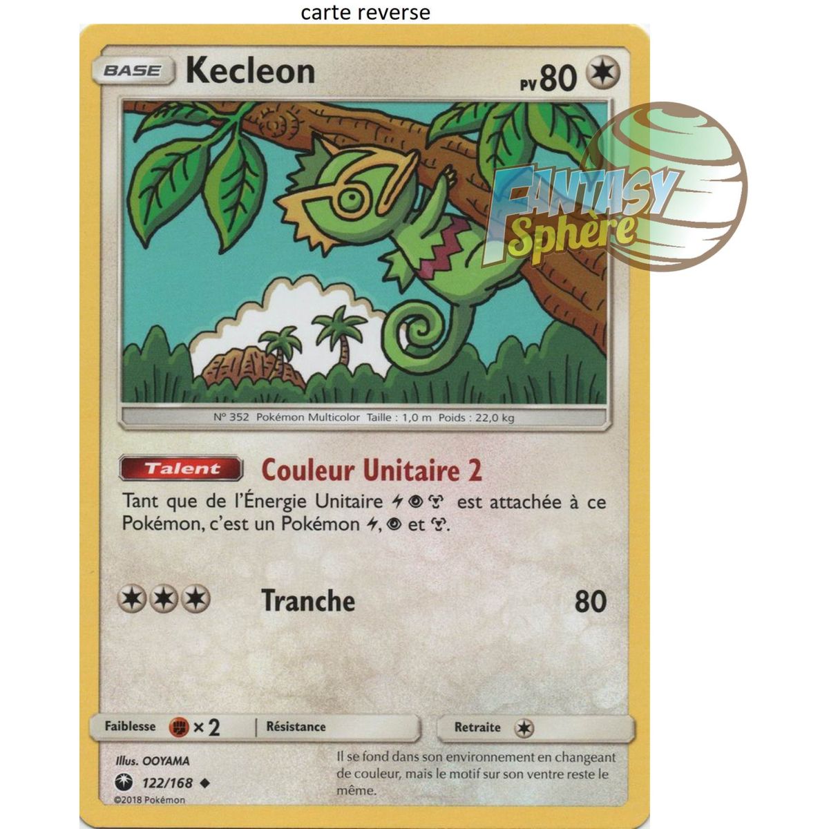 Kecleon - Reverse 122/168 - Soleil et Lune 7 Tempête Céleste