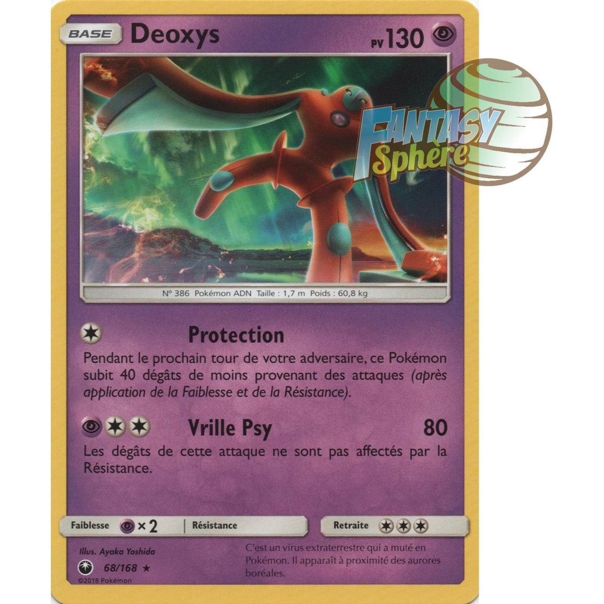 Deoxys - Rare 68/168 - Soleil et Lune 7 Tempête Céleste