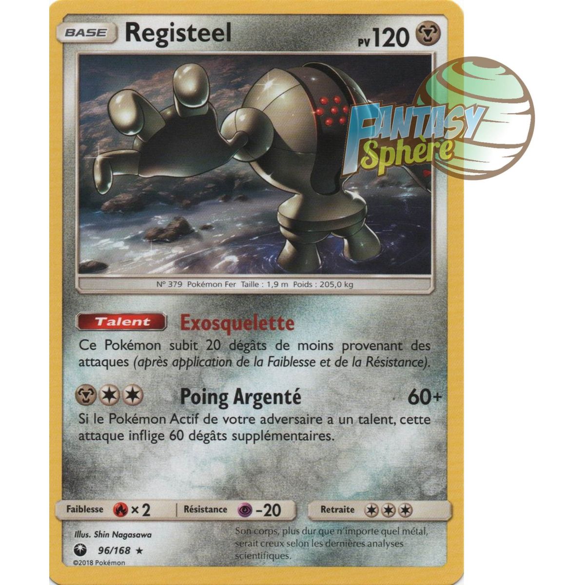 Registeel - Rare 96/168 - Soleil et Lune 7 Tempête Céleste