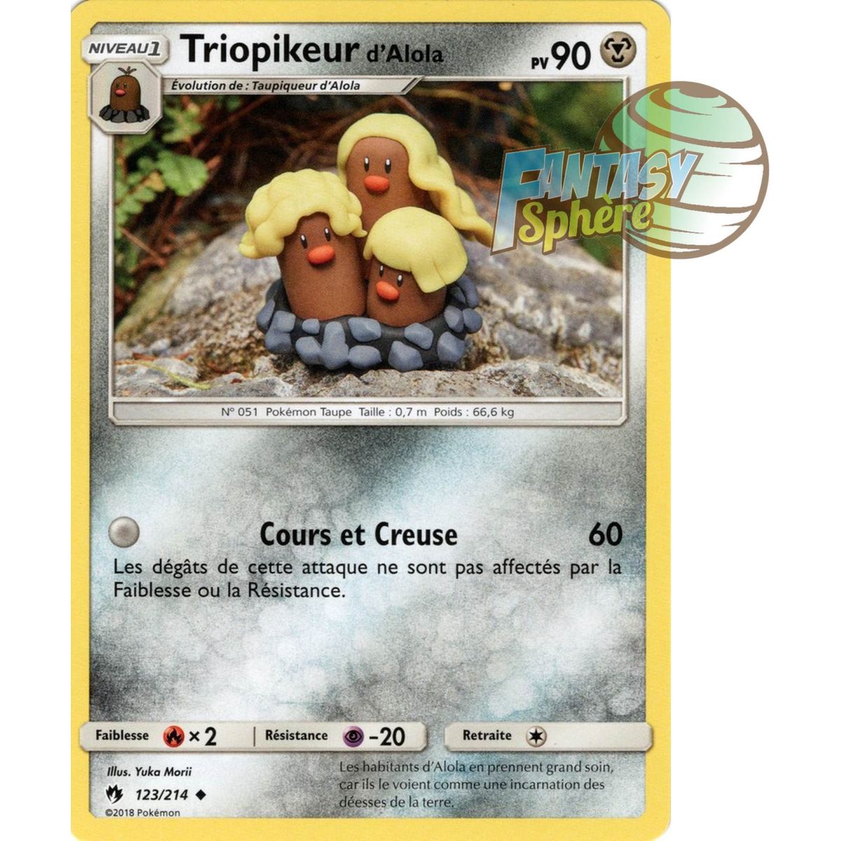 Item Triopiqueur d'Alola - Peu commune 123/214 - Soleil et Lune 8 Tonnerre Perdu