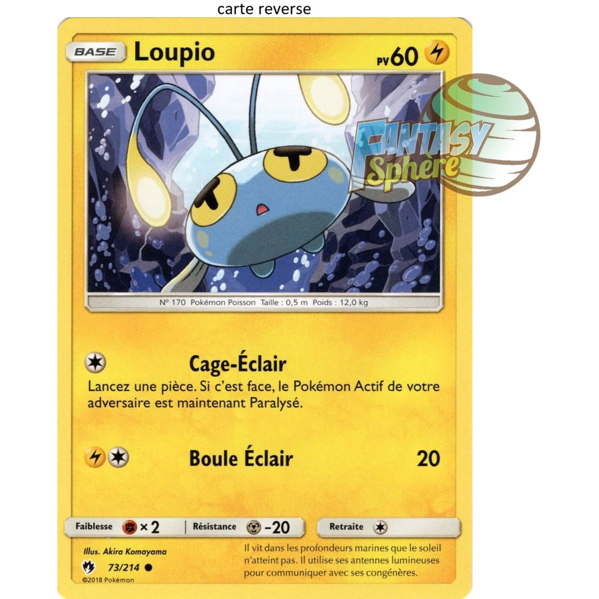 Item Loupio - Reverse 73/214 - Soleil et Lune 8 Tonnerre Perdu