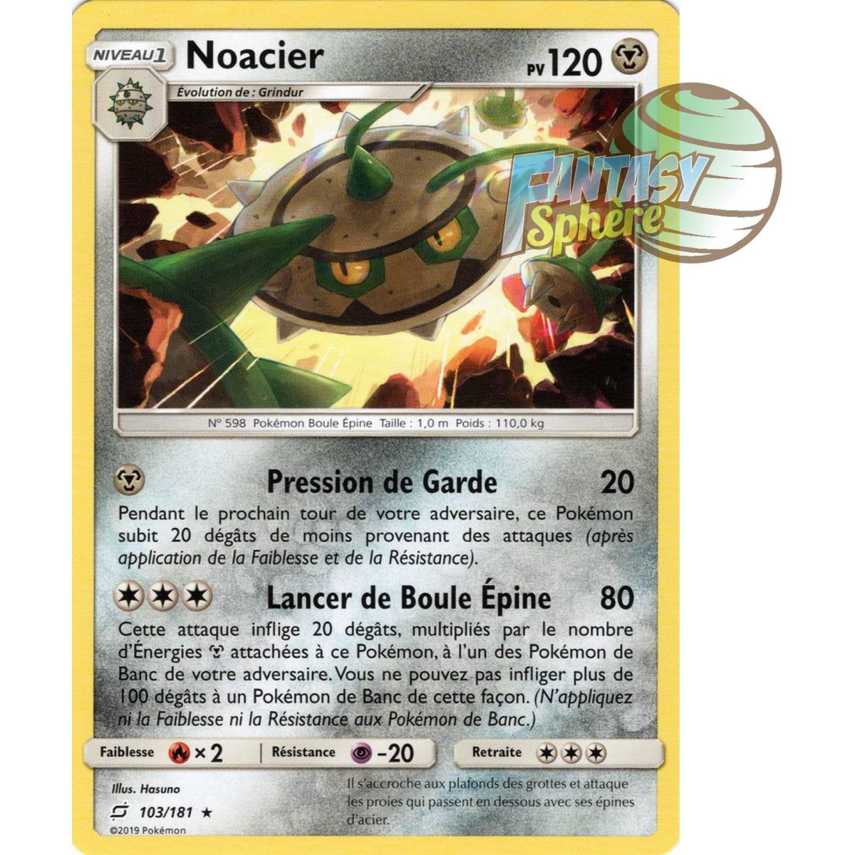 Noacier - Rare 103/181 - Soleil et Lune 9 Duo de Choc