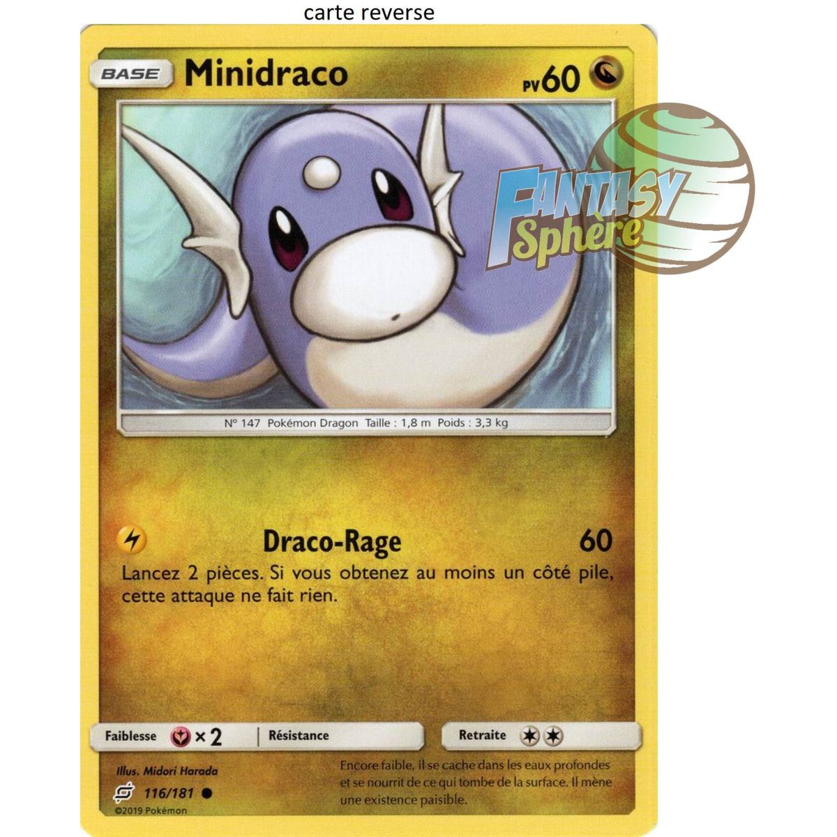 Item Minidraco - Reverse 116/181 - Soleil et Lune 9 Duo de Choc