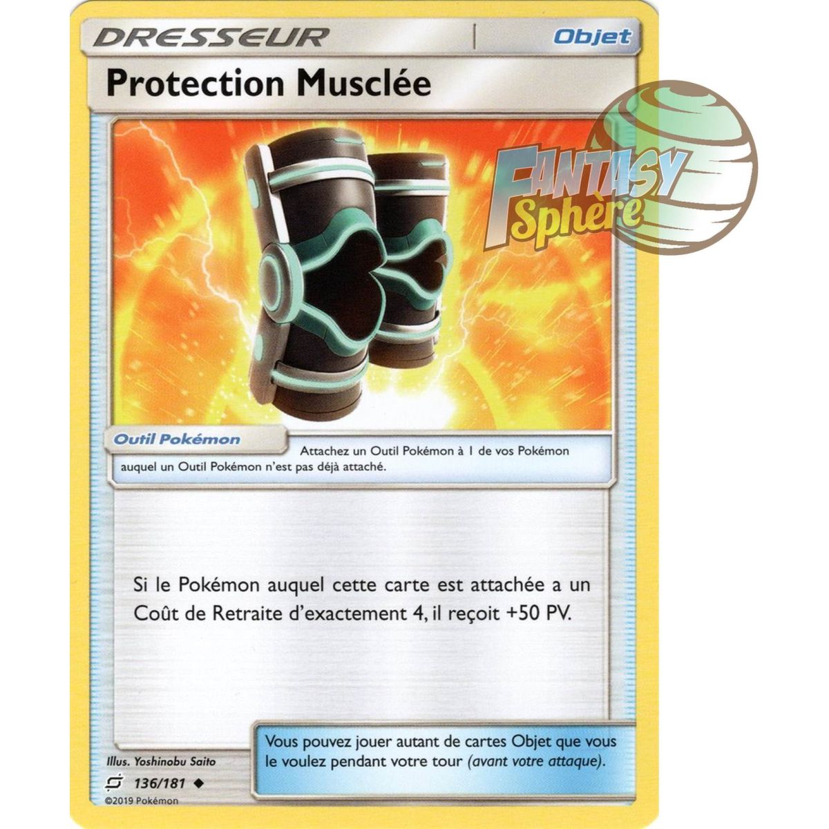 Item Protection Musclée - Peu commune 136/181 - Soleil et Lune 9 Duo de Choc