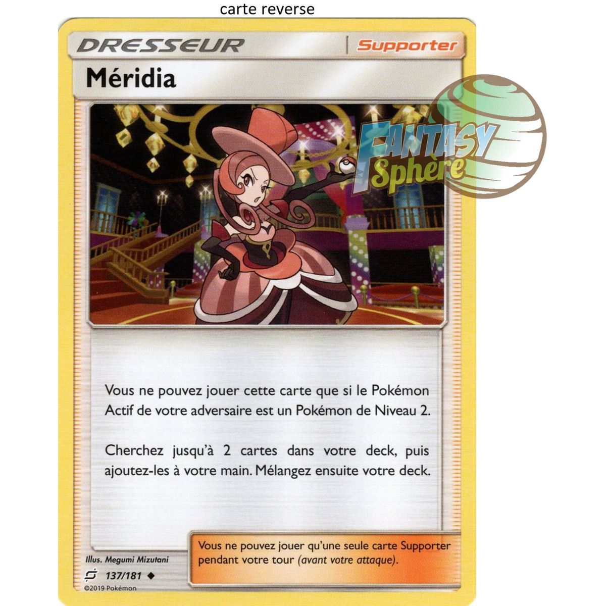 Item Méridia - Reverse 137/181 - Soleil et Lune 9 Duo de Choc