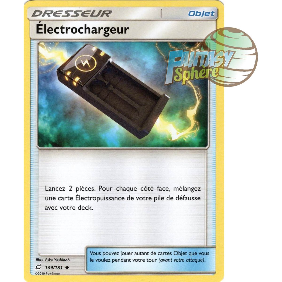 Item Électrochargeur - Peu commune 139/181 - Soleil et Lune 9 Duo de Choc