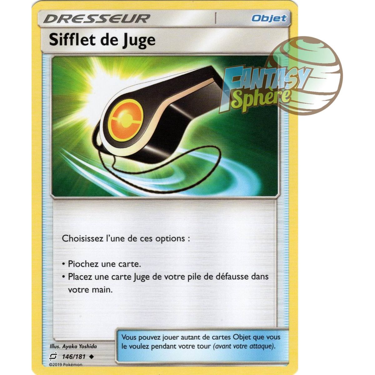 Item Sifflet de Juge - Peu commune 146/181 - Soleil et Lune 9 Duo de Choc