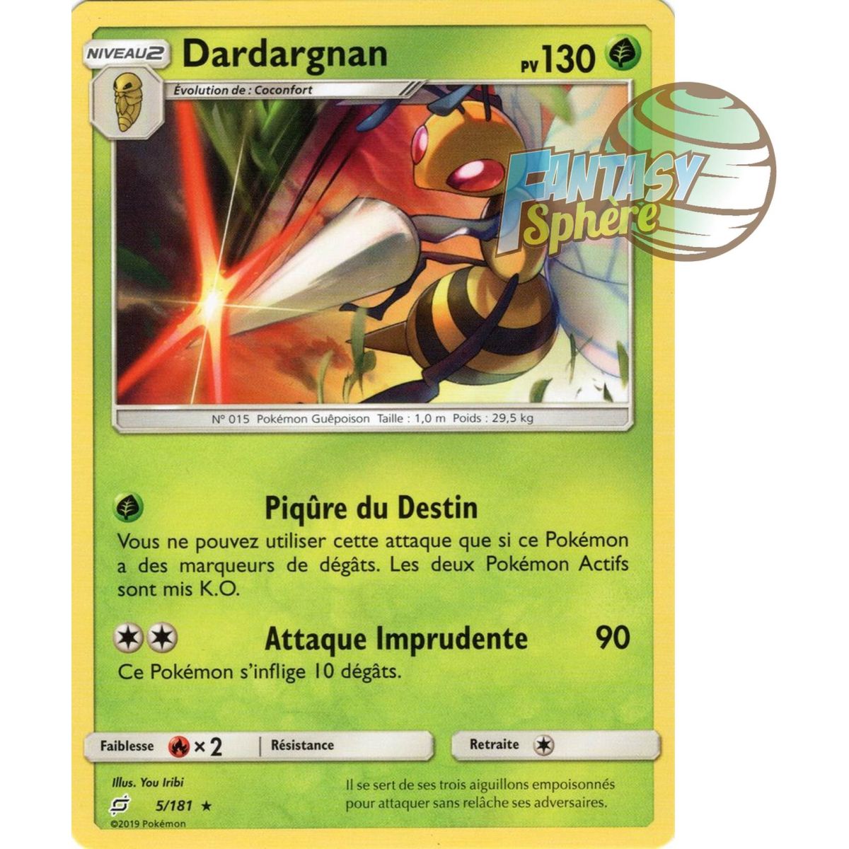 Item Dardargnan - Rare 5/181 - Soleil et Lune 9 Duo de Choc