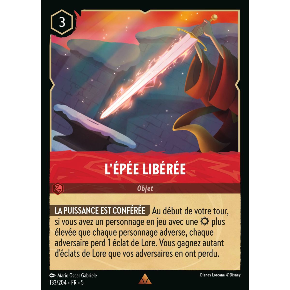 Item L'Épée libérée - 133/204 - SSK - Ciel Scintillant - Brillante - Premium - Français
