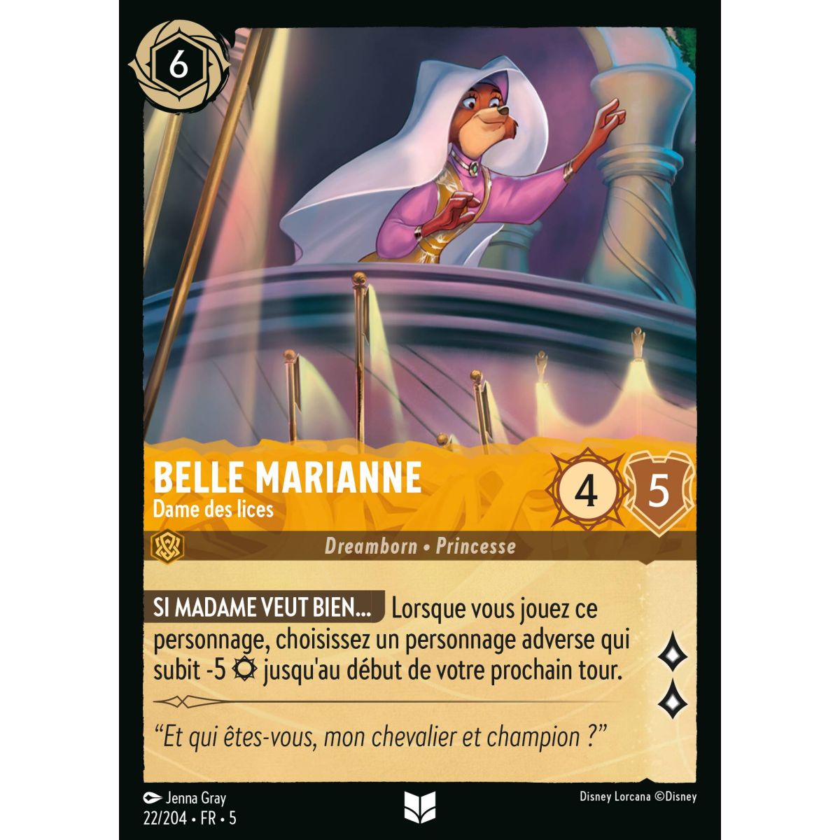 Item Belle Marianne - Dame des lices - 22/204 - SSK - Ciel Scintillant - Brillante - Premium - Français