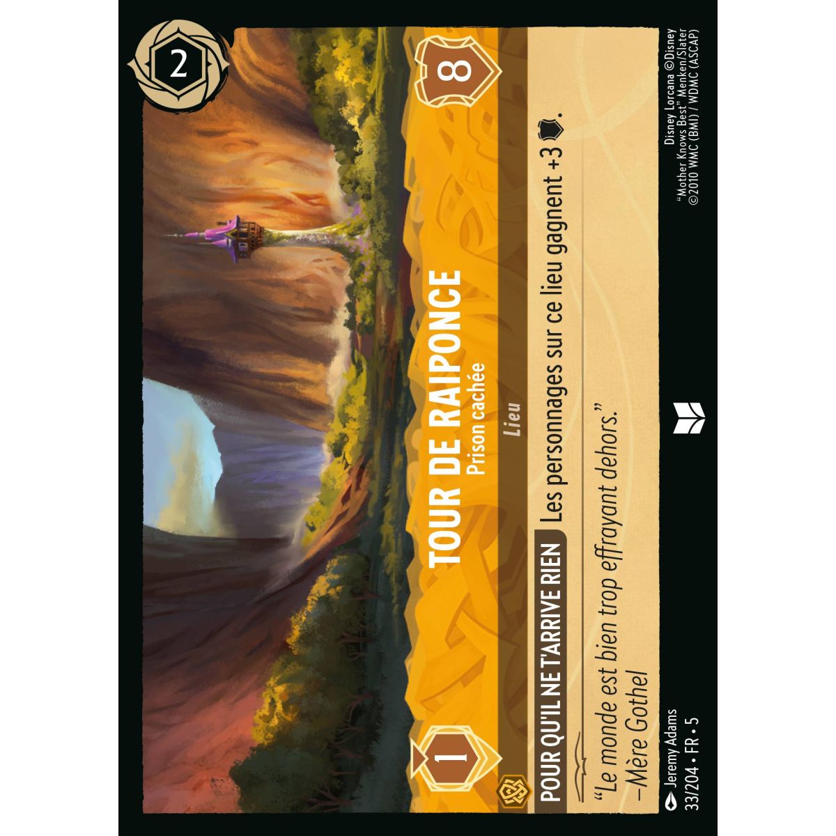 Item Tour de Raiponce - Prison cachée - 33/204 - SSK - Ciel Scintillant - Brillante - Premium - Français