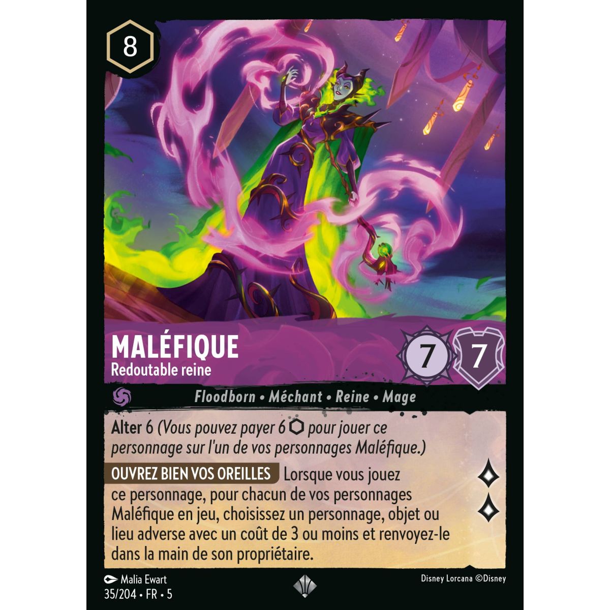 Item Maléfique - Redoutable reine - 35/204 - SSK - Ciel Scintillant - Brillante - Premium - Français