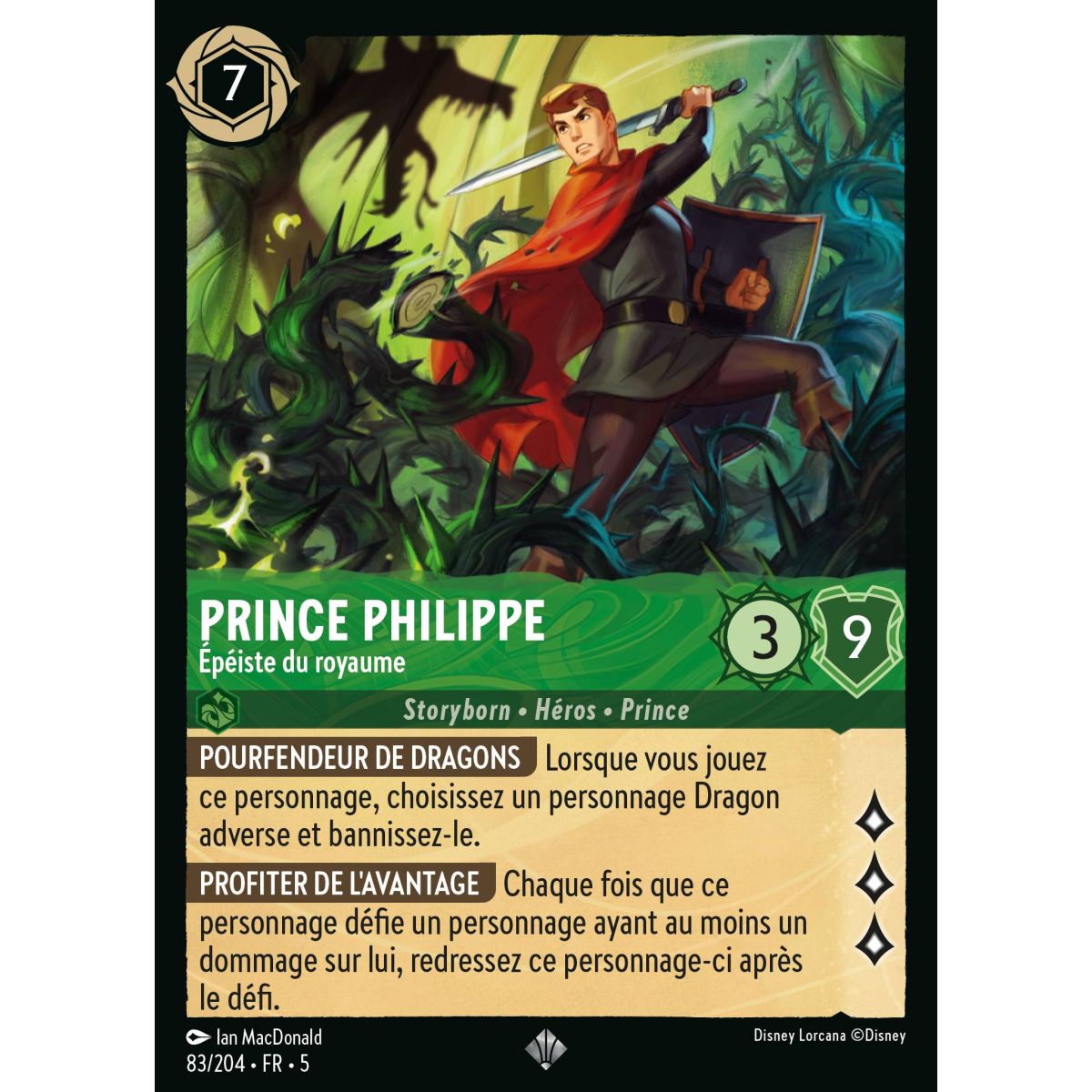 Item Prince Philippe - Épéiste du royaume - 83/204 - SSK - Ciel Scintillant - Brillante - Premium - Français