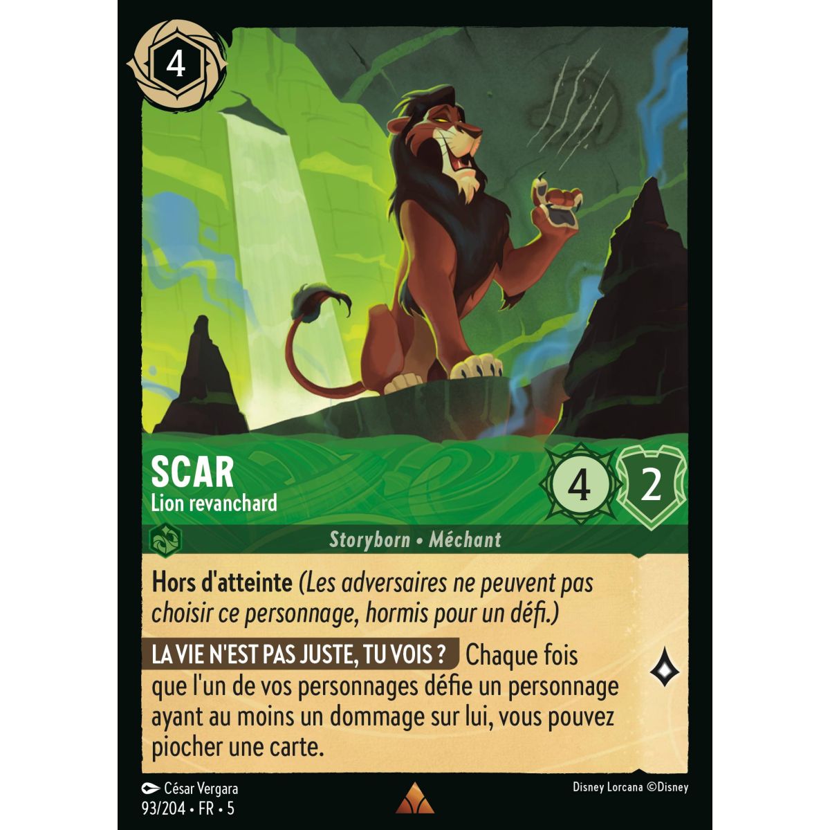 Item Scar - Lion revanchard - 93/204 - SSK - Ciel Scintillant - Brillante - Premium - Français