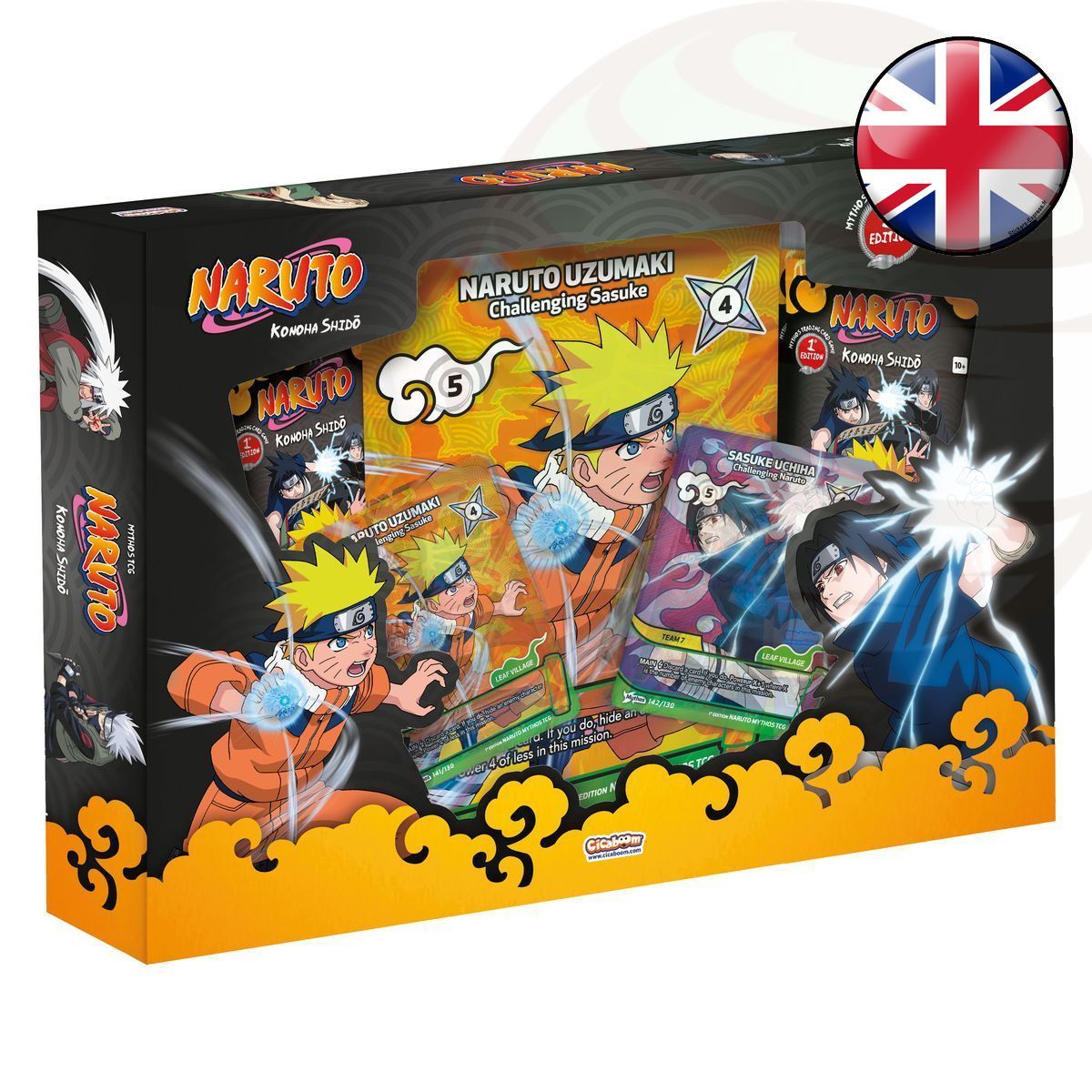 Starter Pack Coffret - Konoha Shido : Sasuke & Naruto - Naruto Mythos TCG - 1ère Edition - EN