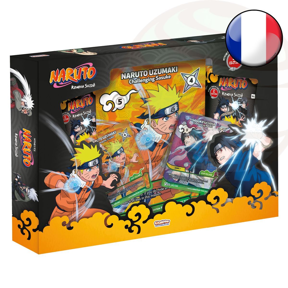 Starter Pack Coffret - Konoha Shido : Sasuke & Naruto - Naruto Mythos TCG - 1ère Edition - FR